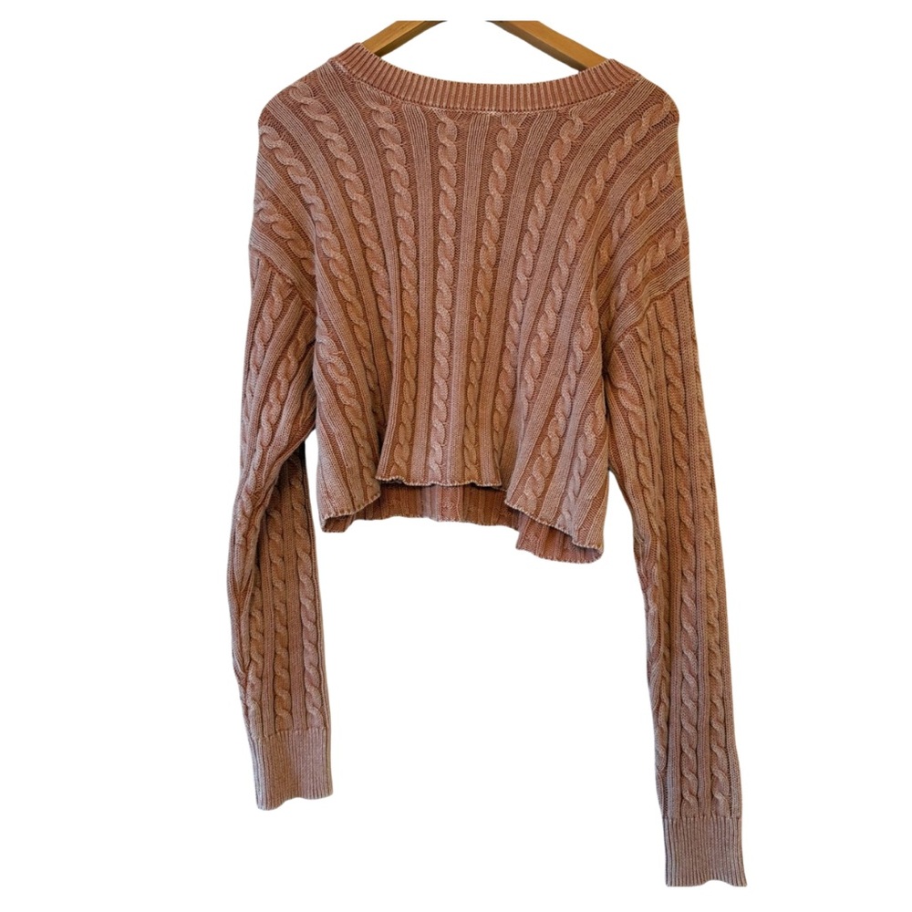 Aerie Mini Cable Cropped Sweater